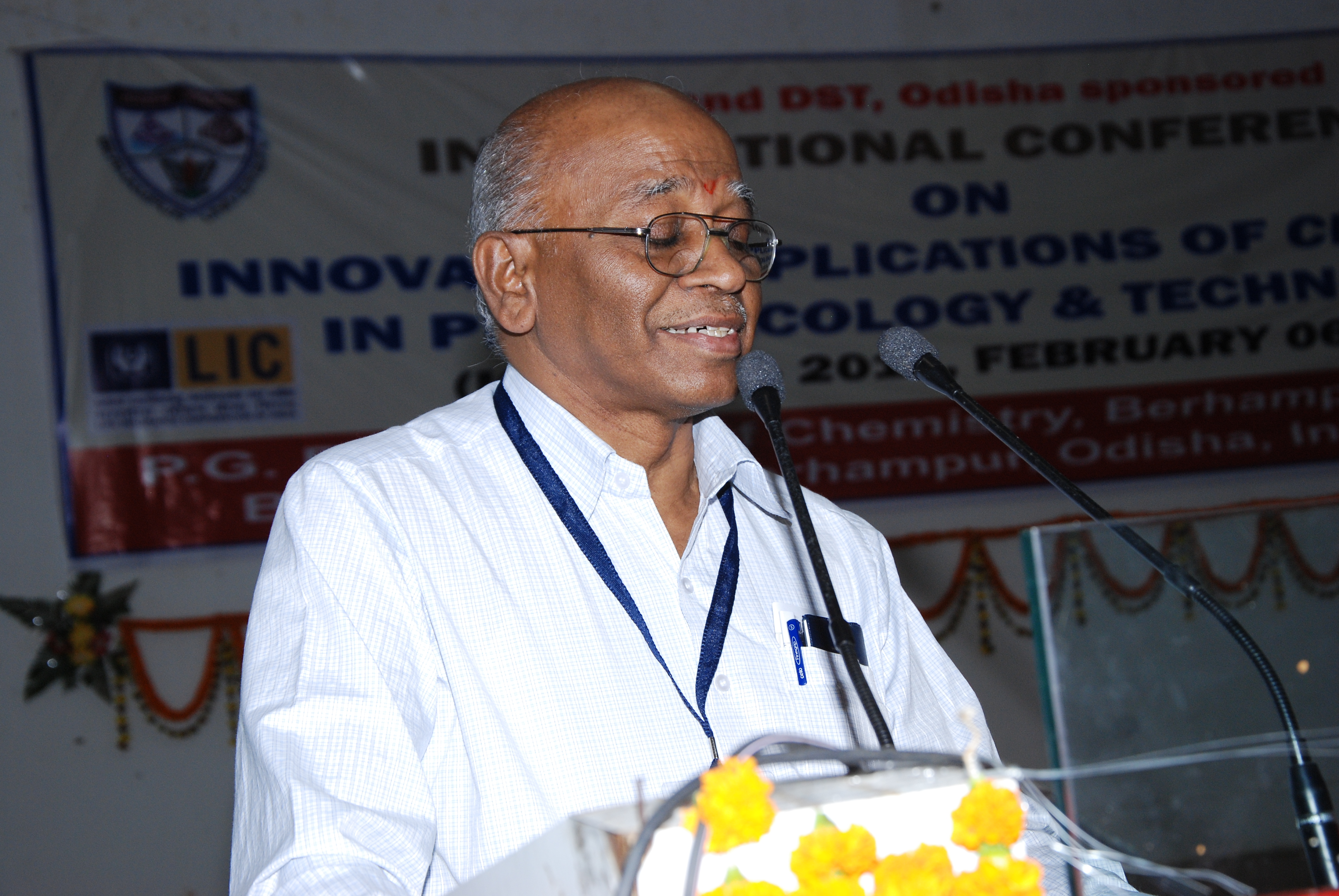 Prof. Periasamy as Chief Guest Adressing the Conference